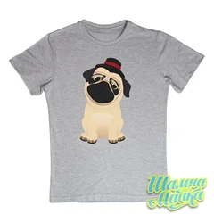 Мопс в шляпе